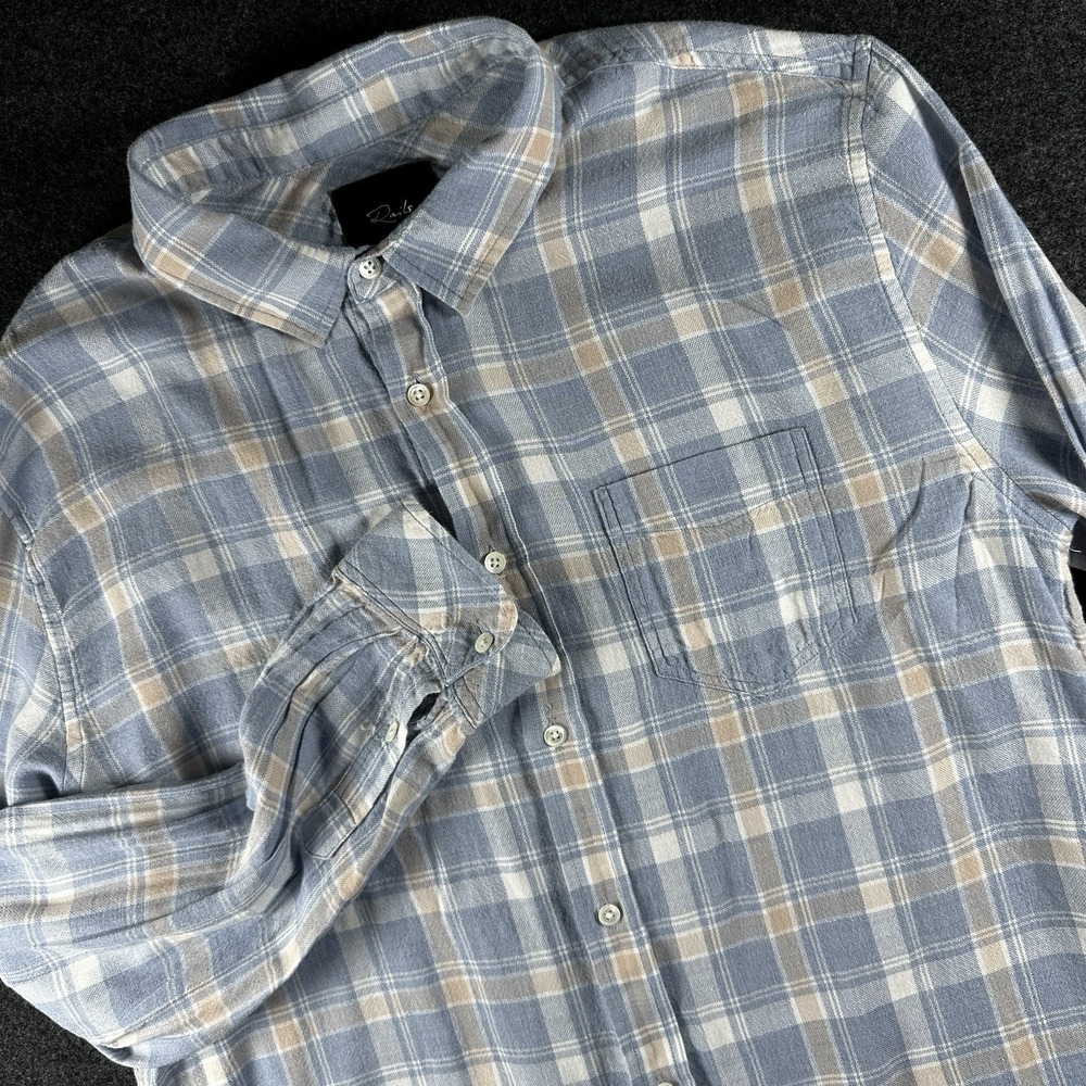 Rails Shirt Men's XL Wyatt SO-Cal Valencia Melange‎ Outdoor Pocket Hiking Light